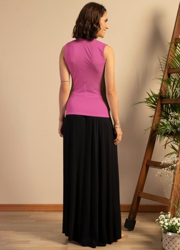 Quintess - Blusa Rosa com Gola Alta 4