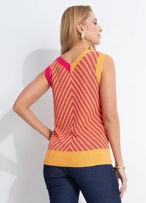 Quintess - Blusa Rosa em Tricô - QUINTESS