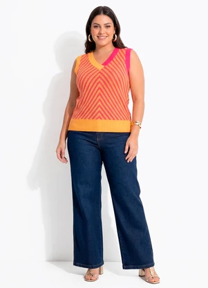 Quintess - Blusa Rosa em Tricô - QUINTESS