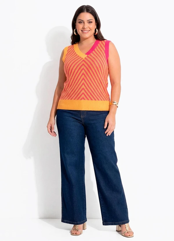 Quintess - Blusa Rosa em Tricô 2