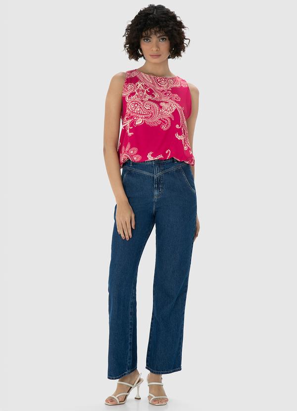 Enfim - Blusa Rosa  Paisley Balonê 2