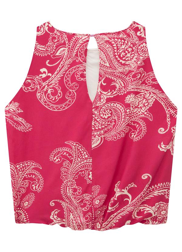 Enfim - Blusa Rosa  Paisley Balonê 4