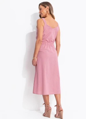 Quintess - Blusa Rosa Queimado em Linho - QUINTESS