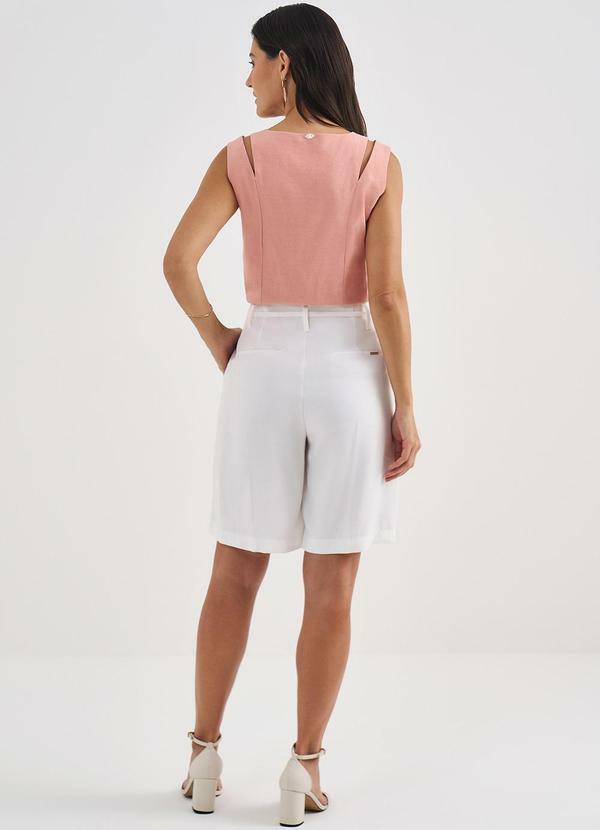 Principessa - Blusa sem Manga de Viscose Peach Fuzz Brigitte 4