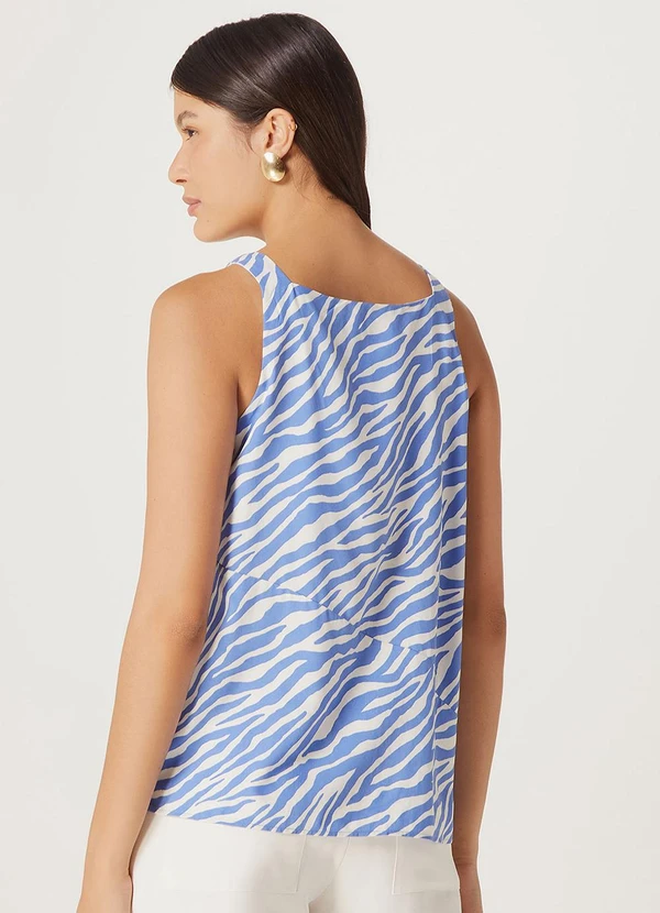 Hering - Blusa sem Manga Feminina Azul 2