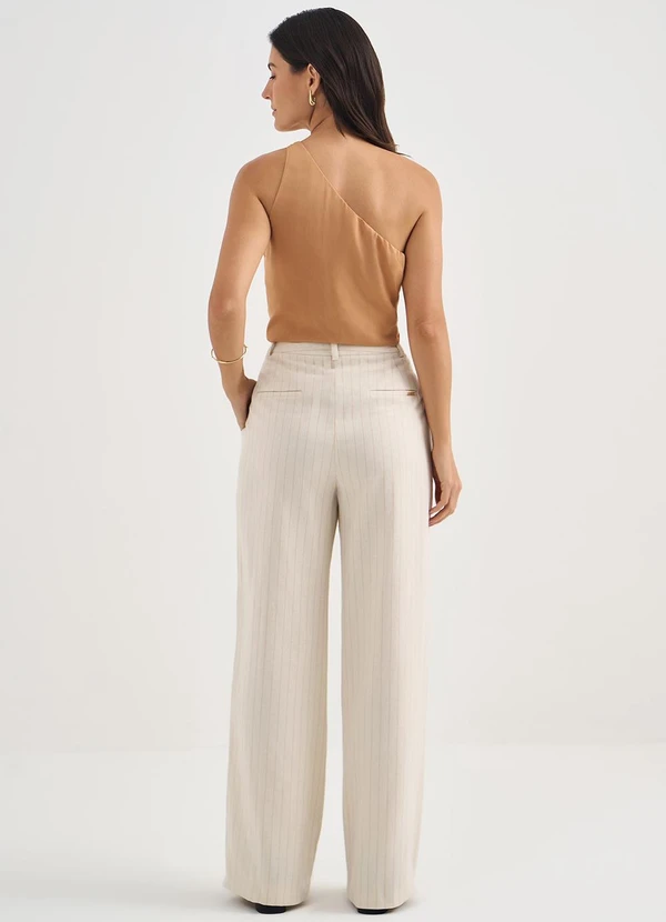 Principessa - Blusa Ombro Só com Argola Rajada Eunice 4