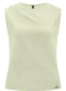 Lunender - Blusa sem Mangas com Pregas em Malha Rosa - variação: Verde