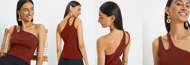 Blusa Terracota em Malha de Viscose