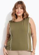 Blusa Verde em Malha Crepe