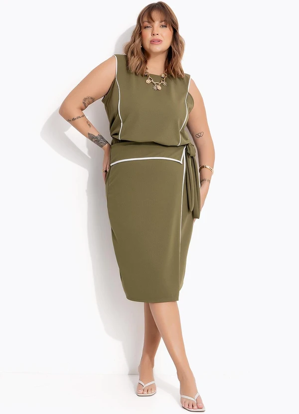 Marguerite - Blusa Verde em Malha Crepe 6