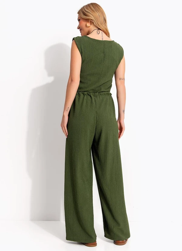 Quintess - Blusa Verde Musgo em Malha Texturizada 6