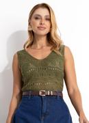 Blusa Verde Tricot