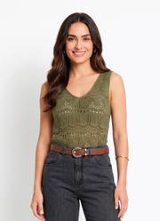 Blusa Verde em Tricot