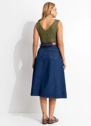 Quintess - Blusa Verde em Tricot - QUINTESS