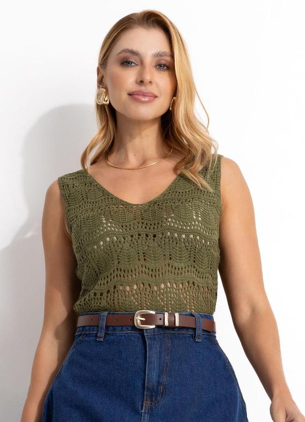 Blusa Verde Tricot