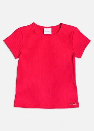 Momi - Blusa Vermelha Canelada Básica Vermelho - MOMI