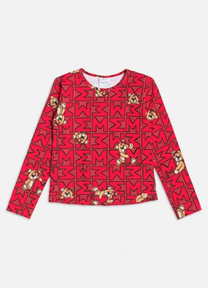 Momi - Blusa Vermelha com Ursos Vermelho - MOMI