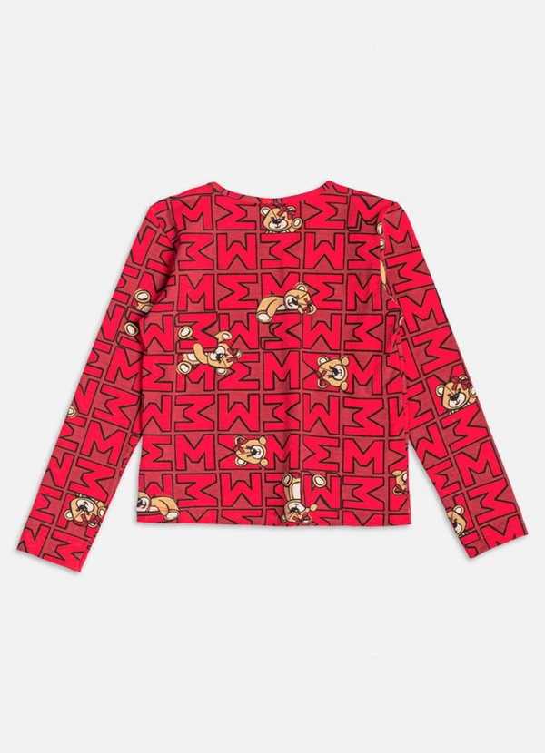 Momi - Blusa Vermelha com Ursos Vermelho 2