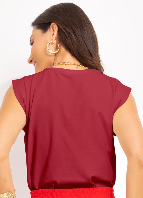 Quintess - Blusa Vermelha em Cotton 2