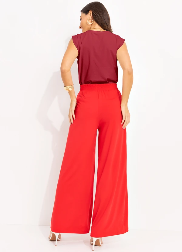 Quintess - Blusa Vermelha em Cotton 4