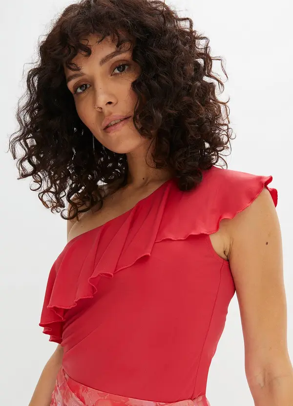 bonprix - Blusa Vermelha em Malha Fria