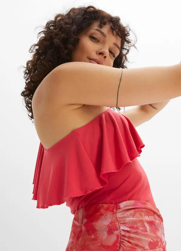 bonprix - Blusa Vermelha em Malha Fria