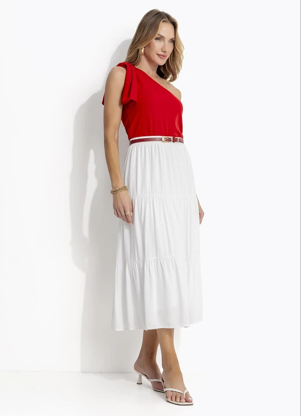 Quintess - Blusa Vermelho em Malha Crepe 6