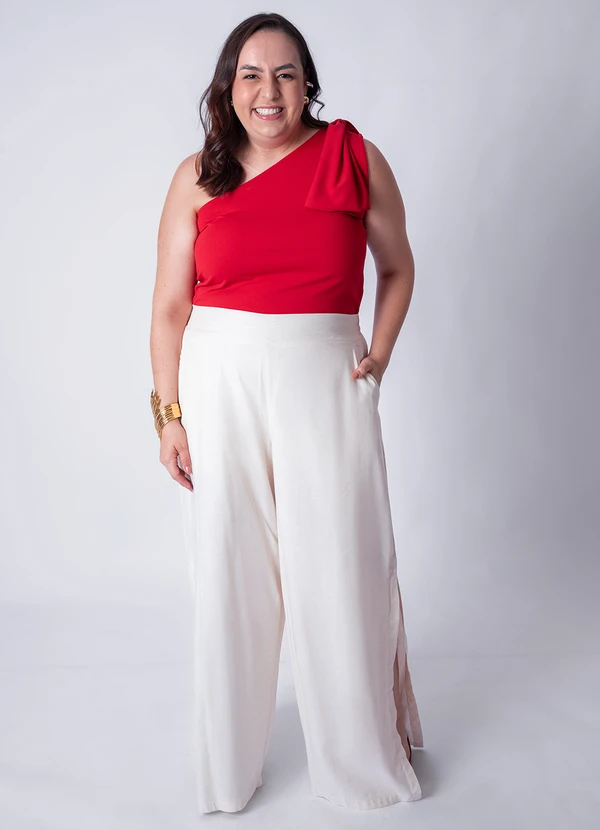 Quintess - Blusa Vermelho em Malha Crepe 2