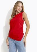 Blusa Vermelho em Malha Crepe
