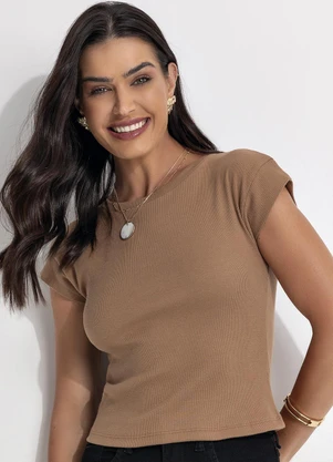 Blusa em Ribana (Marrom) - undefined