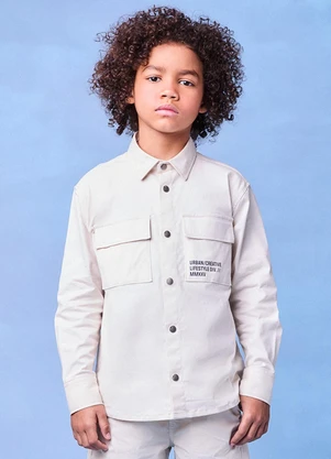 Youccie - Camisa de Sarja Off White Bege - YOUCCIE