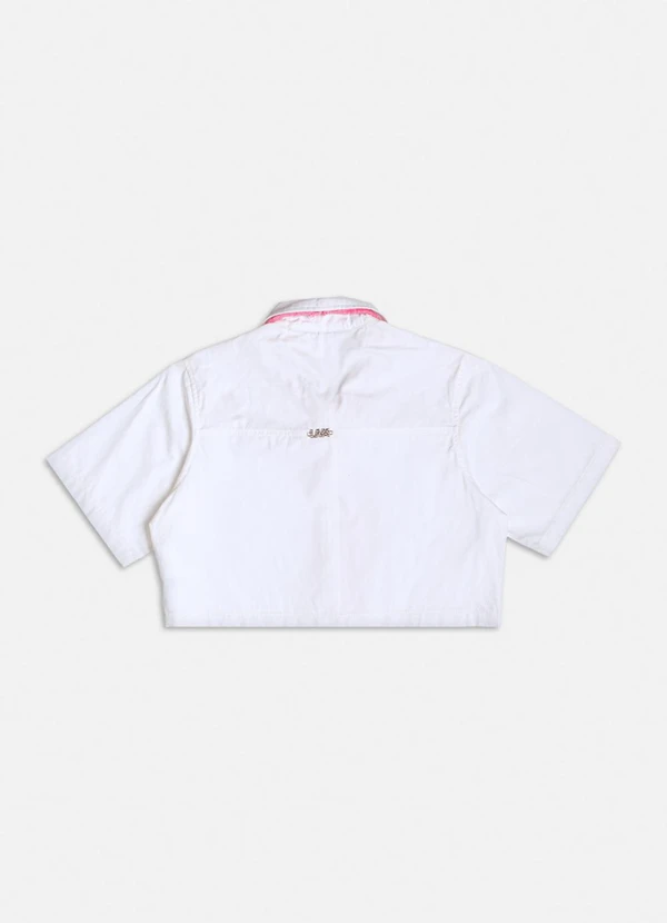 Authoria - Camisa Off White com Gravata de Tweed Branco 2