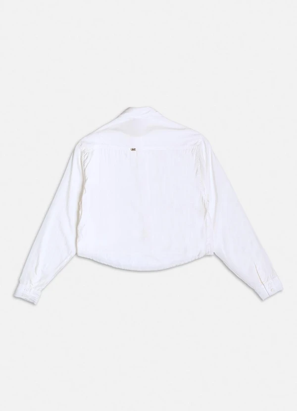 Authoria - Camisa Off White com Recortes Branco 2