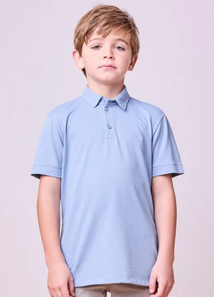 Youccie - Camisa Polo Manga Curta Azul Azul - YOUCCIE