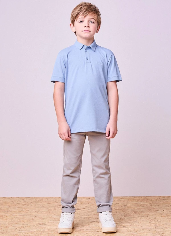 Youccie - Camisa Polo Manga Curta Azul Azul 3