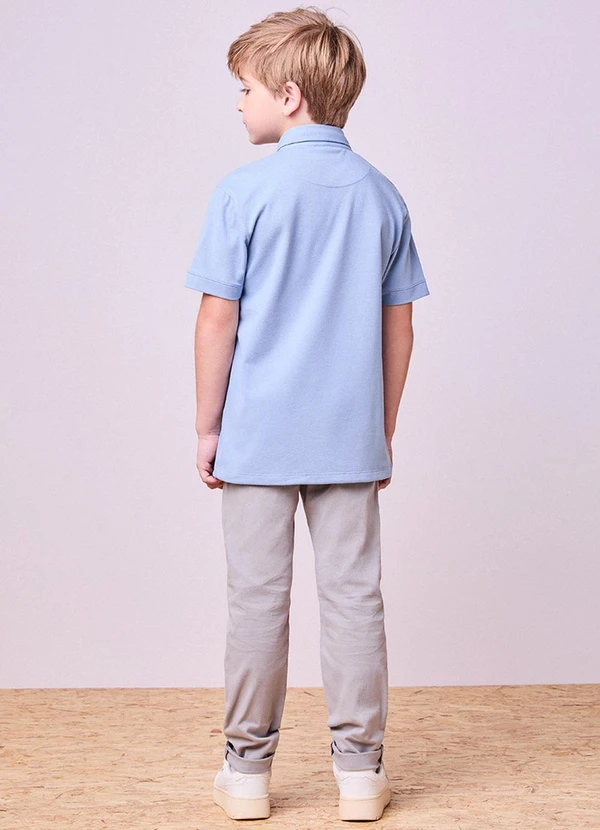 Youccie - Camisa Polo Manga Curta Azul Azul 4