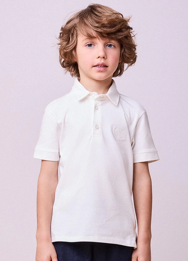 Youccie - Camisa Polo Off White Branco