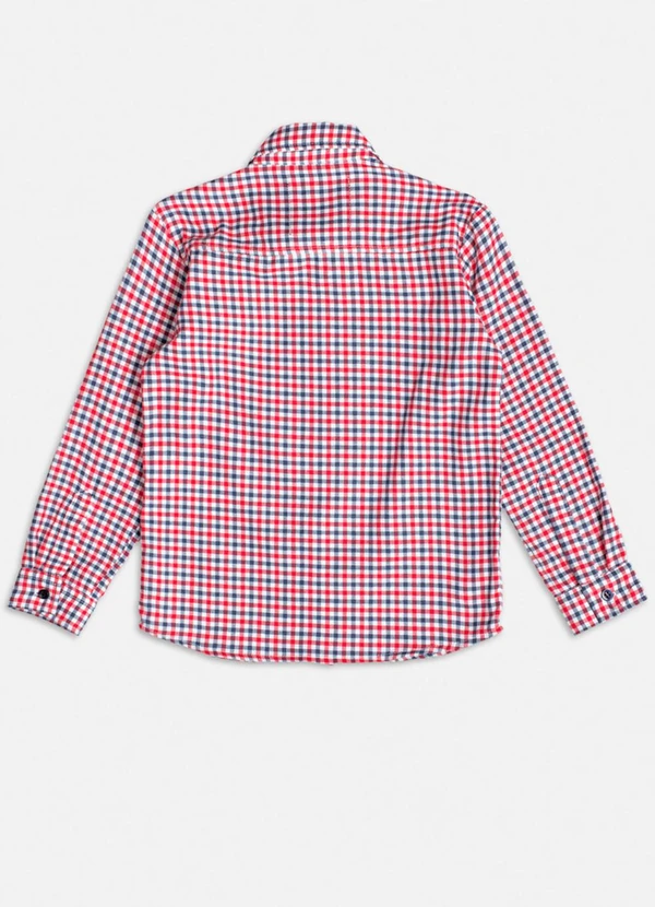 Youccie - Camisa Vermelha Xadrez Vermelho 4