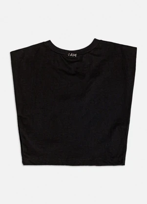 Authoria - Muscle Tee Preta com Pedrarias Preto - AUTHORIA