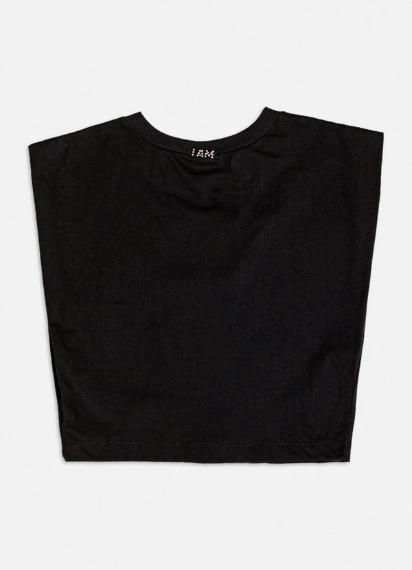 Authoria - Muscle Tee Preta com Pedrarias Preto 2