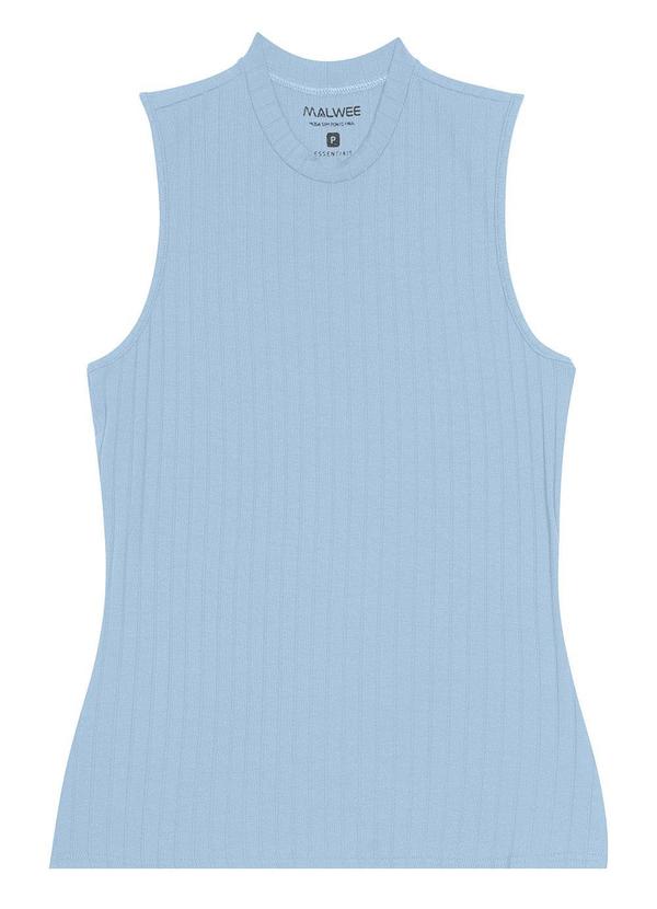 Malwee - Regata Azul Pastel Justa Canelada Feminina 6