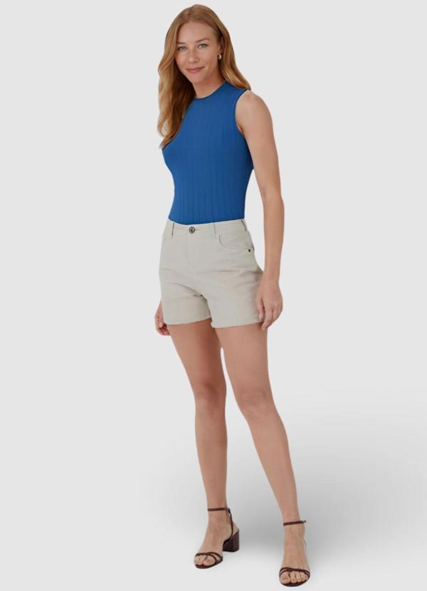 Malwee - Regata Azul Royal Justa Canelada Feminina 3