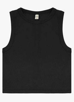 Select - Regata Feminina em Ribana Preto - SELECT