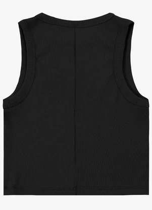 Select - Regata Feminina em Ribana Preto - SELECT