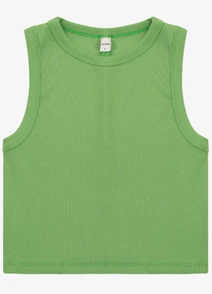 Select - Regata Feminina em Ribana Verde - SELECT