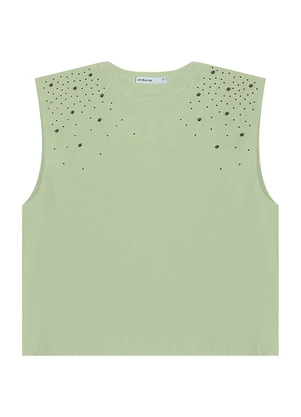 Endless - Regata Feminina em Viscose Verde - ENDLESS