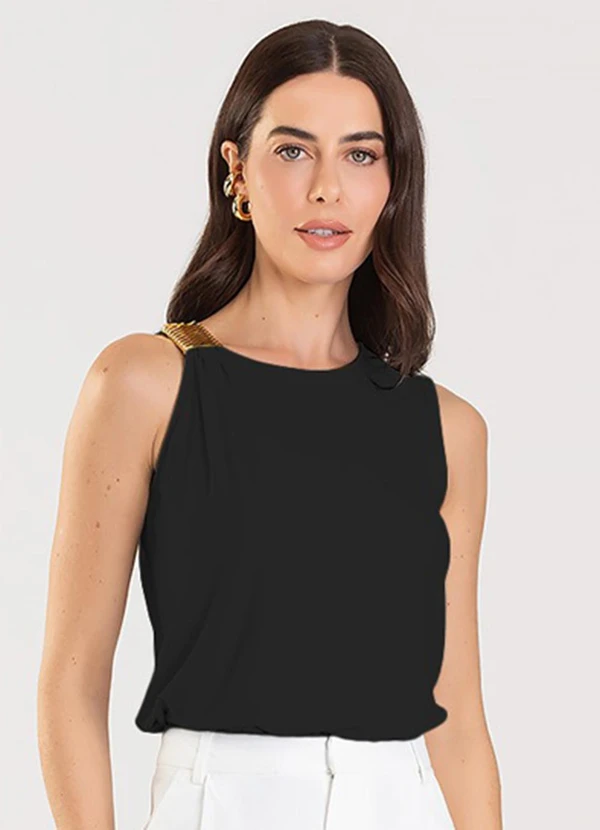 Dianna - Regata Feminina Preto