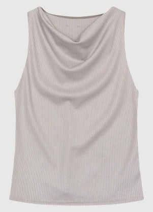 Enfim - Regata Justa Degagê com Brilho Cáqui - ENFIM