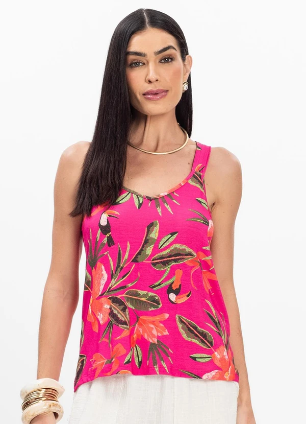 Select - Regata Nadador Feminina Estampada Azul