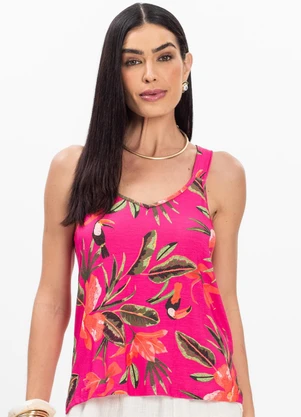 Select - Regata Nadador Feminina Estampada Rosa - SELECT